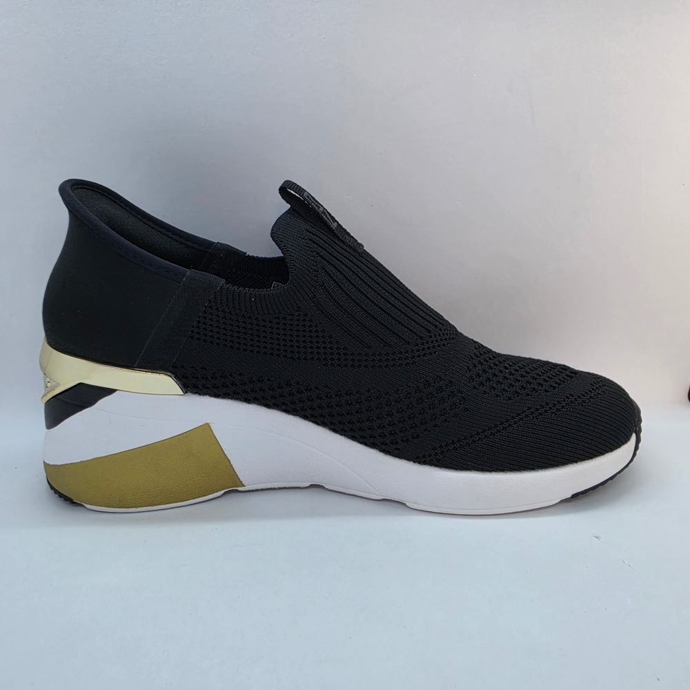 Skechers Mark Nason Slip-Ins A Wedge Crecent Black Gold Sneakers Womens 8 177667 - Picture 8 of 10